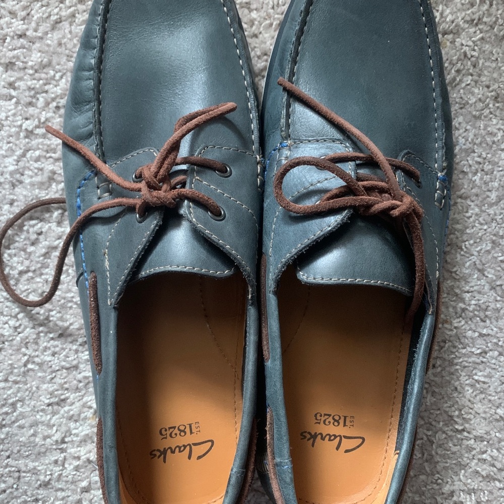Clarks 1825 Leather Men shoes. Size : 13M